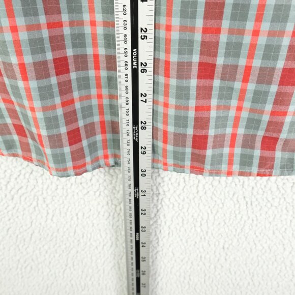 Mountain Hardwear Shirt Mens Large Green Red Tartan Plaid Button Up Vented - Picture 5 of 9